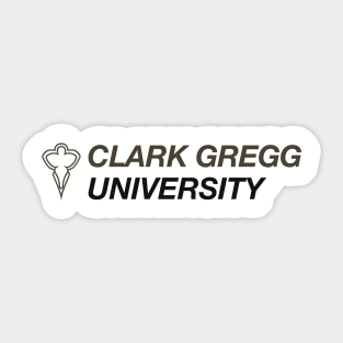 Clark Gregg University Logo (1) Sticker